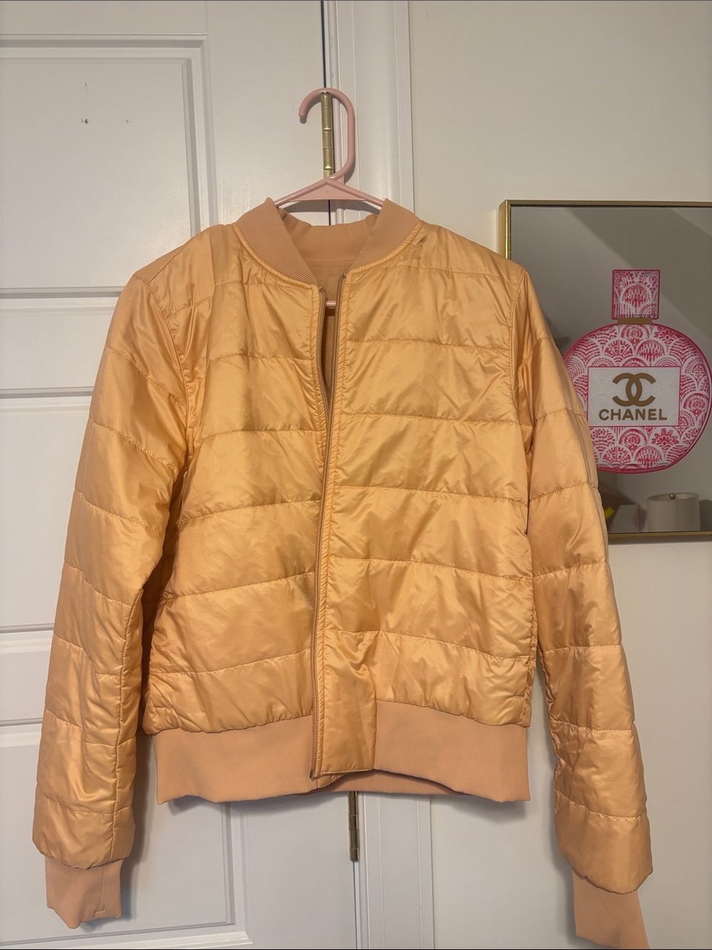 Reversible lululemon athletica Peach Quilted Bomber Jacket